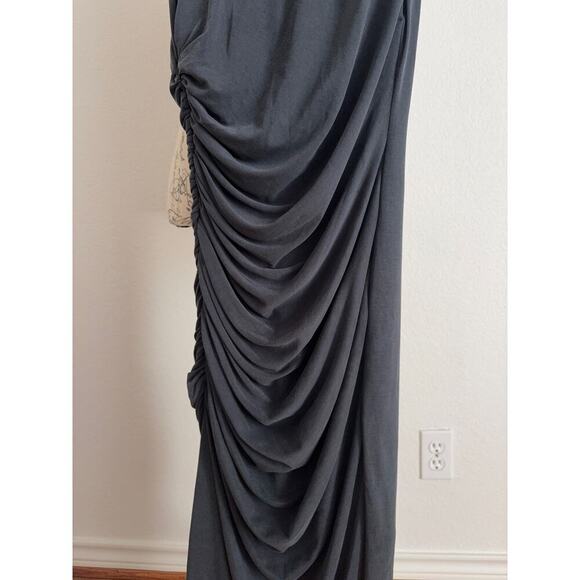 B38 Alice + Olivia Derika Midi Dress Womens 2 Cocktail Audrey Hepburn Chic - Picture 9 of 12